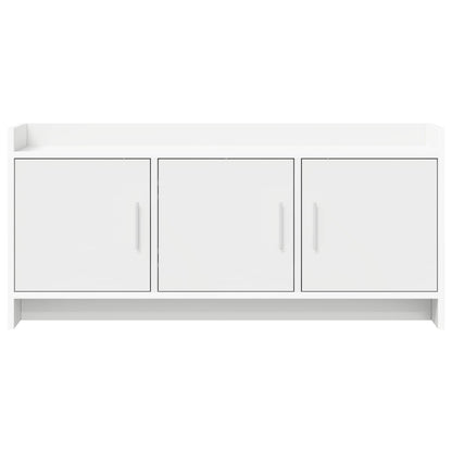 vidaXL TV Cabinet 102 x 33 x 47 cm White Engineered Wood