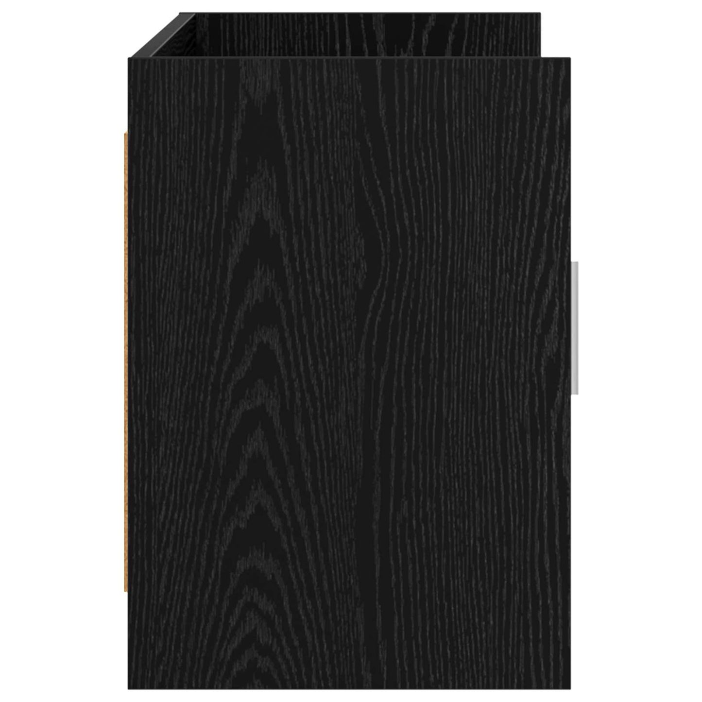 vidaXL TV Cabinet 102 x 33 x 47 cm Black Oak Engineered Wood