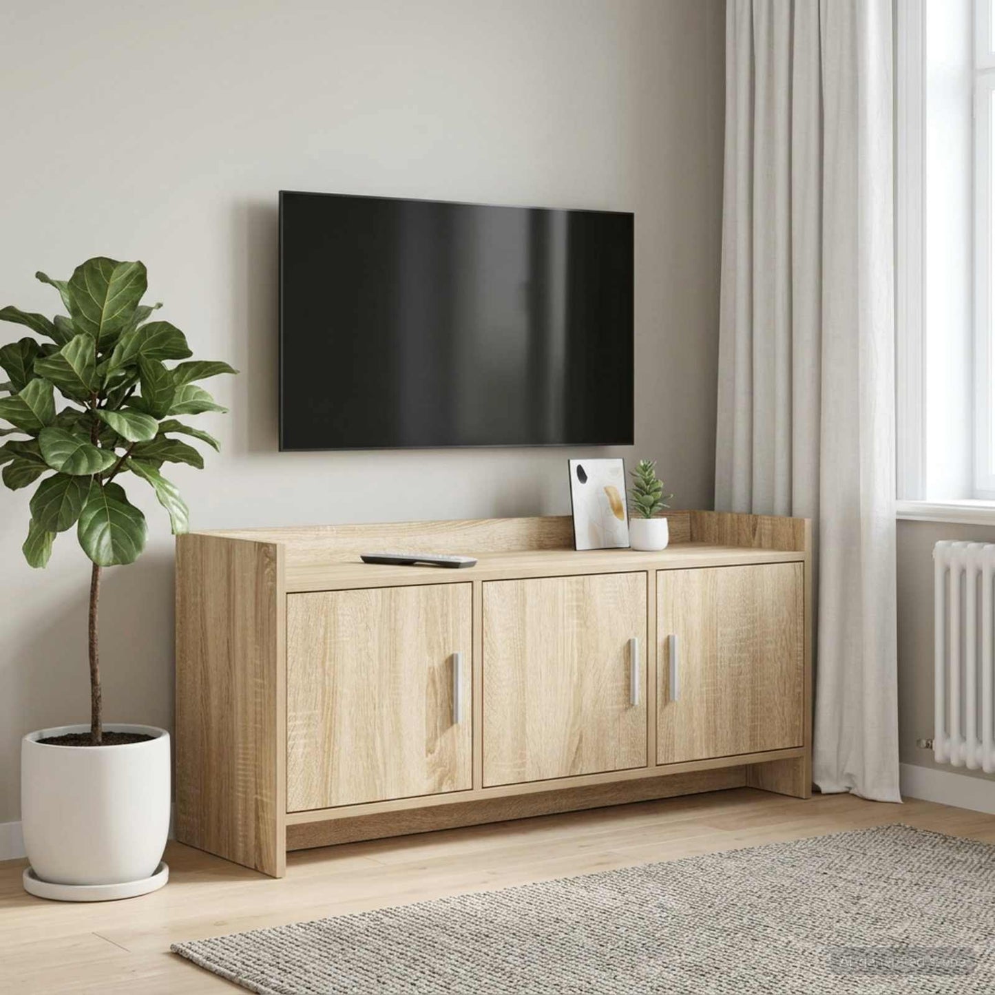 vidaXL TV Cabinet 102 x 33 x 47 cm Sonoma Oak Engineered Wood