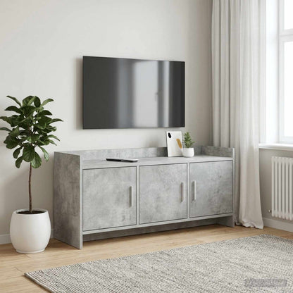 vidaXL TV Cabinet 102 x 33 x 47 cm Concrete Grey Engineered Wood
