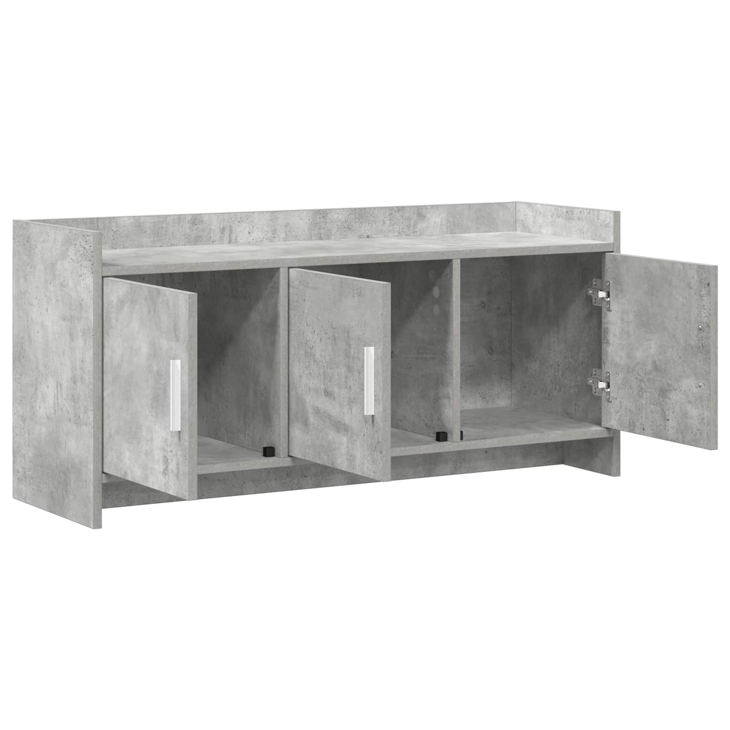 vidaXL TV Cabinet 102 x 33 x 47 cm Concrete Grey Engineered Wood