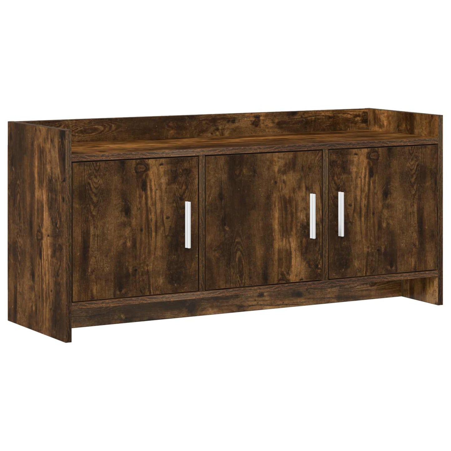 vidaXL TV Cabinet 102 x 33 x 47 cm Smoked Oak Engineered Wood