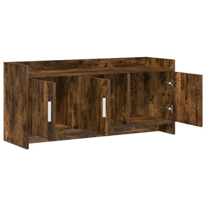 vidaXL TV Cabinet 102 x 33 x 47 cm Smoked Oak Engineered Wood