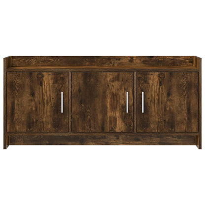 vidaXL TV Cabinet 102 x 33 x 47 cm Smoked Oak Engineered Wood