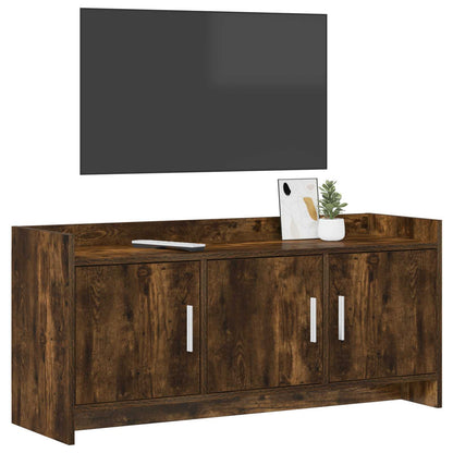 vidaXL TV Cabinet 102 x 33 x 47 cm Smoked Oak Engineered Wood