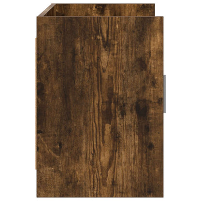 vidaXL TV Cabinet 102 x 33 x 47 cm Smoked Oak Engineered Wood
