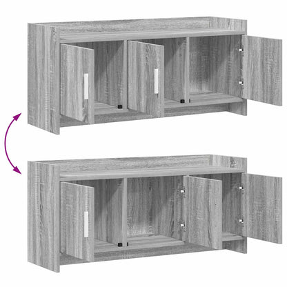 vidaXL TV Cabinet 102 x 33 x 47 cm Grey Sonoma Engineered Wood