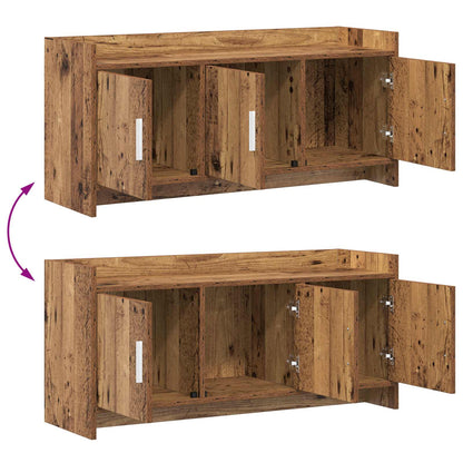 vidaXL TV Cabinet 102 x 33 x 47 cm Old Wood Engineered Wood