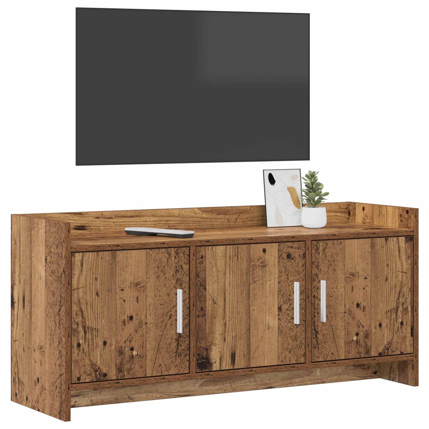 vidaXL TV Cabinet 102 x 33 x 47 cm Old Wood Engineered Wood