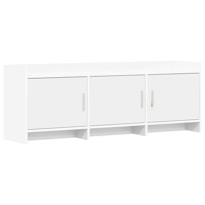 vidaXL TV Cabinet 130 x 33 x 47 cm White Engineered Wood