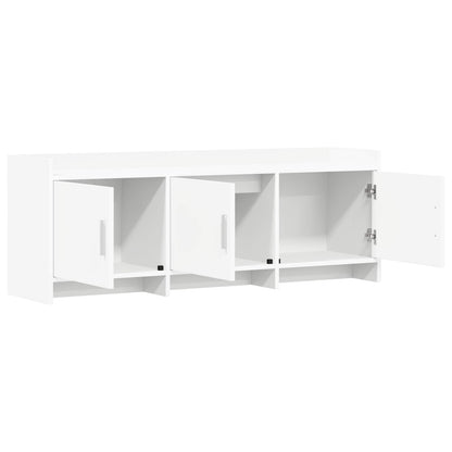 vidaXL TV Cabinet 130 x 33 x 47 cm White Engineered Wood
