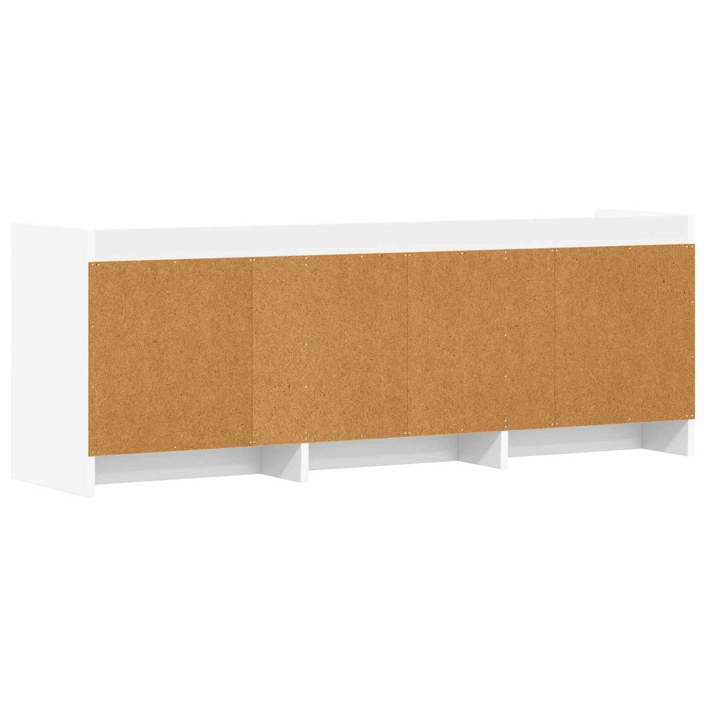 vidaXL TV Cabinet 130 x 33 x 47 cm White Engineered Wood