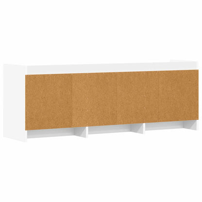 vidaXL TV Cabinet 130 x 33 x 47 cm White Engineered Wood