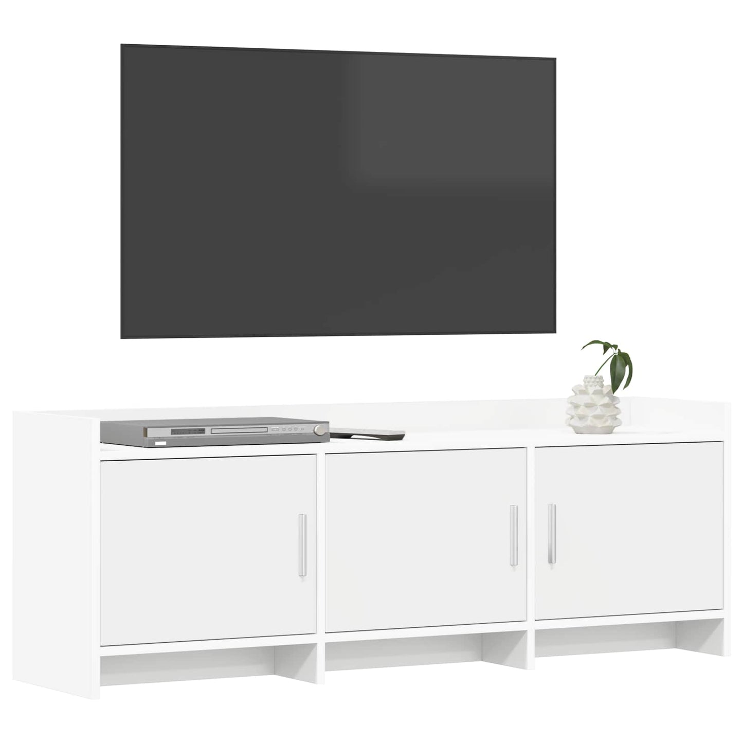 vidaXL TV Cabinet 130 x 33 x 47 cm White Engineered Wood