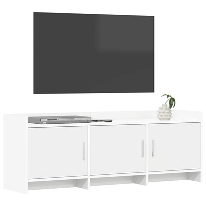 vidaXL TV Cabinet 130 x 33 x 47 cm White Engineered Wood