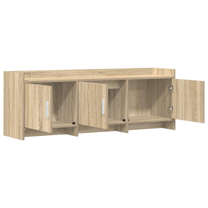 vidaXL TV Cabinet 130 x 33 x 47 cm Sonoma Oak Engineered Wood
