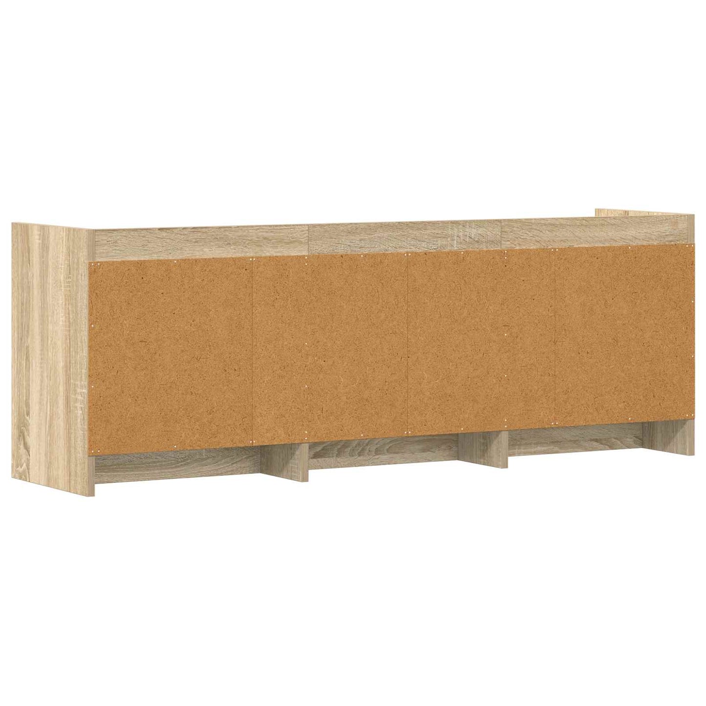 vidaXL TV Cabinet 130 x 33 x 47 cm Sonoma Oak Engineered Wood