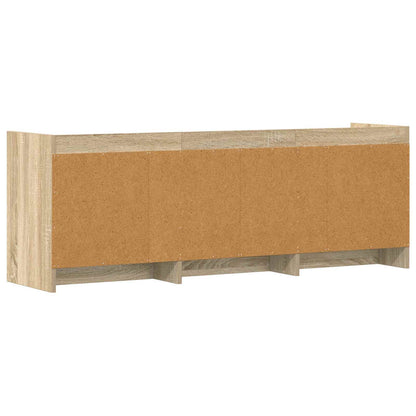 vidaXL TV Cabinet 130 x 33 x 47 cm Sonoma Oak Engineered Wood