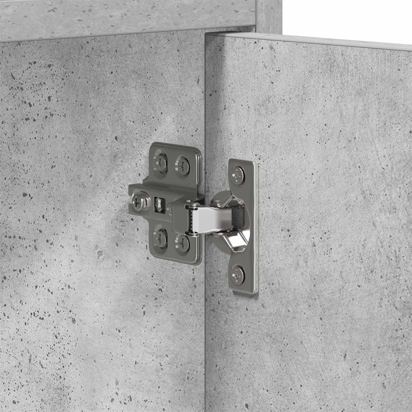 vidaXL TV Cabinet 130 x 33 x 47 cm Concrete Grey Engineered Wood