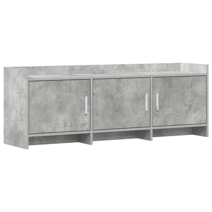 vidaXL TV Cabinet 130 x 33 x 47 cm Concrete Grey Engineered Wood