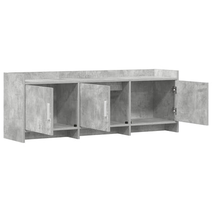 vidaXL TV Cabinet 130 x 33 x 47 cm Concrete Grey Engineered Wood