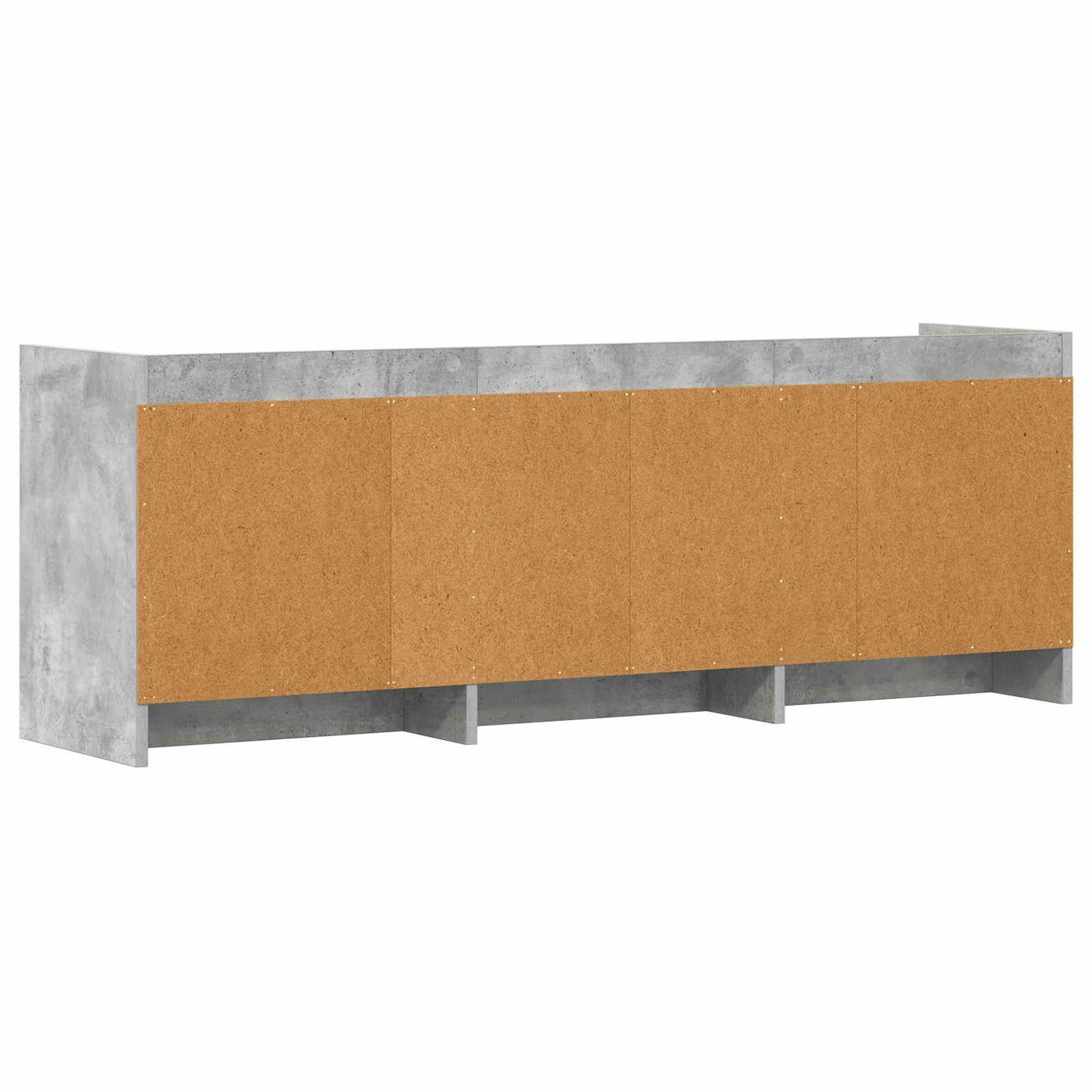 vidaXL TV Cabinet 130 x 33 x 47 cm Concrete Grey Engineered Wood