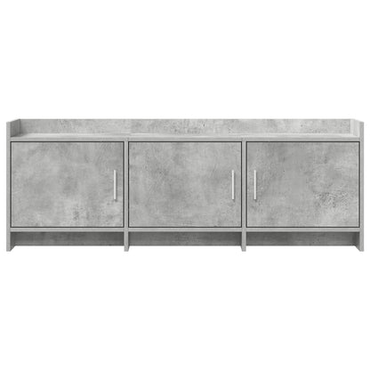 vidaXL TV Cabinet 130 x 33 x 47 cm Concrete Grey Engineered Wood