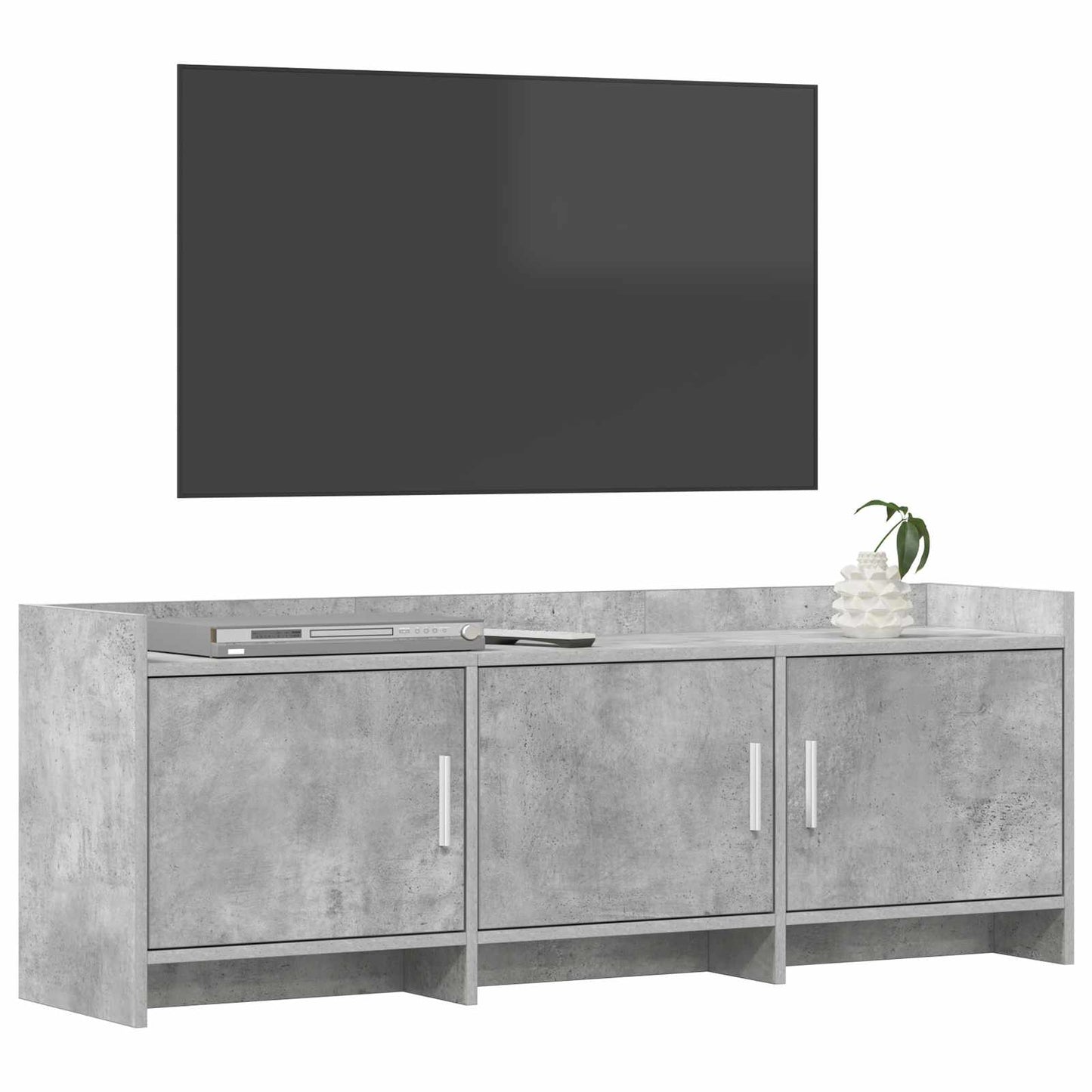 vidaXL TV Cabinet 130 x 33 x 47 cm Concrete Grey Engineered Wood