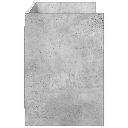 vidaXL TV Cabinet 130 x 33 x 47 cm Concrete Grey Engineered Wood