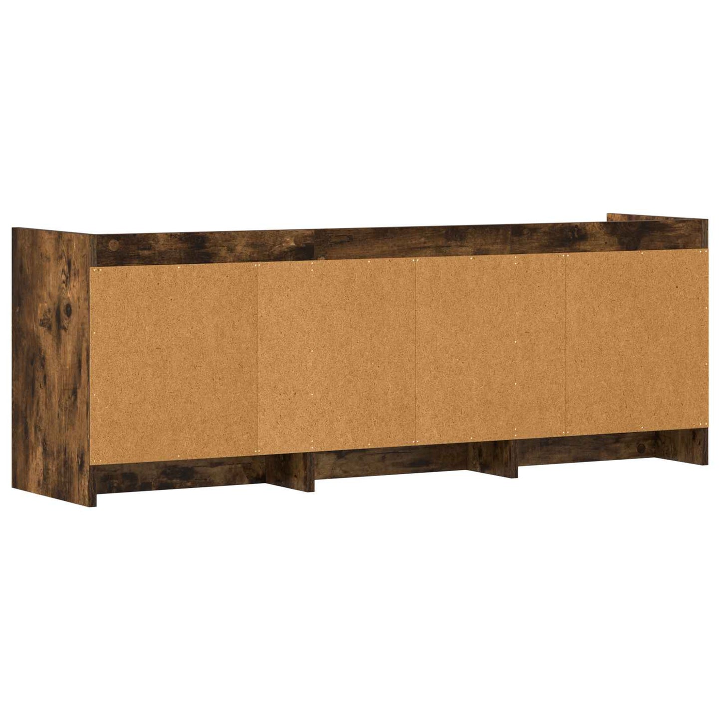 vidaXL TV Cabinet 130 x 33 x 47 cm Smoked Oak Engineered Wood