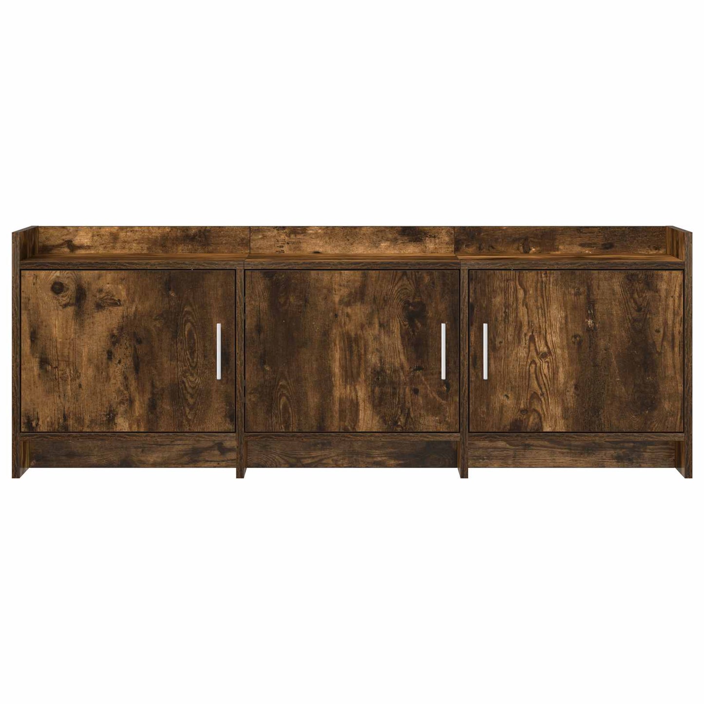 vidaXL TV Cabinet 130 x 33 x 47 cm Smoked Oak Engineered Wood
