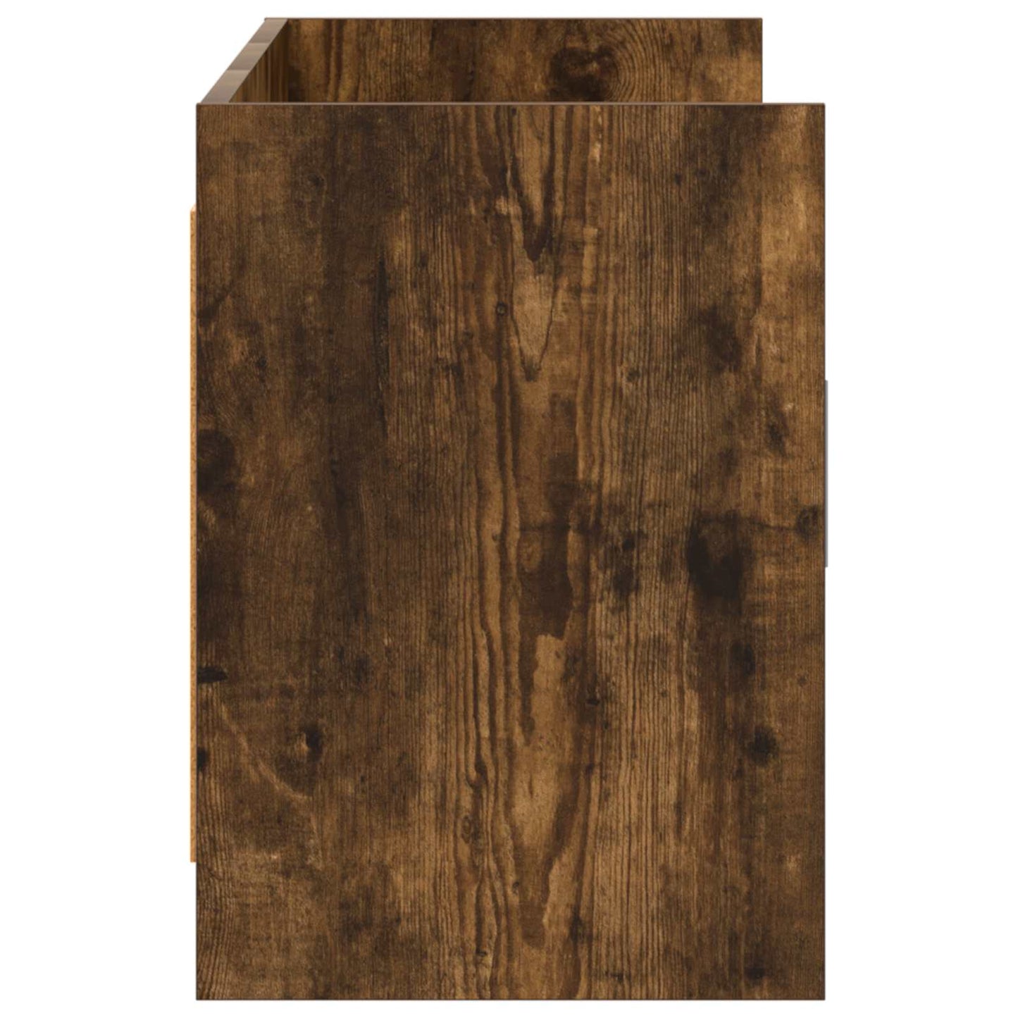 vidaXL TV Cabinet 130 x 33 x 47 cm Smoked Oak Engineered Wood