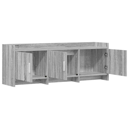 vidaXL TV Cabinet 130 x 33 x 47 cm Grey Sonoma Engineered Wood
