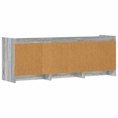 vidaXL TV Cabinet 130 x 33 x 47 cm Grey Sonoma Engineered Wood