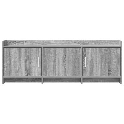 vidaXL TV Cabinet 130 x 33 x 47 cm Grey Sonoma Engineered Wood