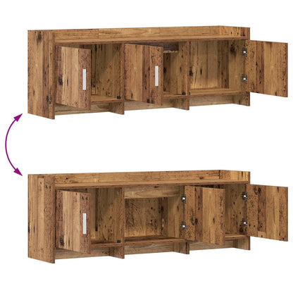 vidaXL TV Cabinet 130 x 33 x 47 cm Old Wood Engineered Wood