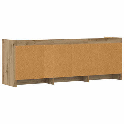 vidaXL TV Cabinet 130 x 33 x 47 cm Artisan Oak Engineered Wood