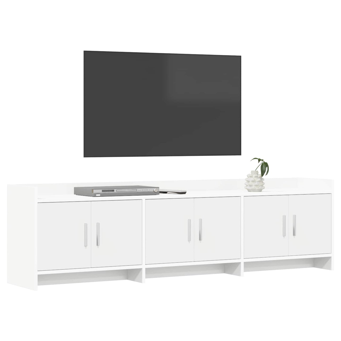 vidaXL TV Cabinet 168 x 33 x 47 cm White Engineered Wood
