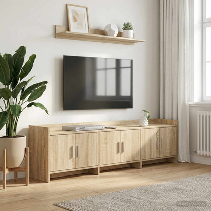 vidaXL TV Cabinet 168 x 33 x 47 cm Sonoma Oak Engineered Wood