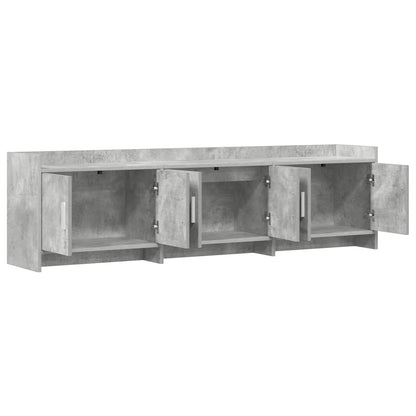 vidaXL TV Cabinet 168 x 33 x 47 cm Concrete Grey Engineered Wood