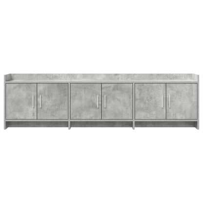 vidaXL TV Cabinet 168 x 33 x 47 cm Concrete Grey Engineered Wood