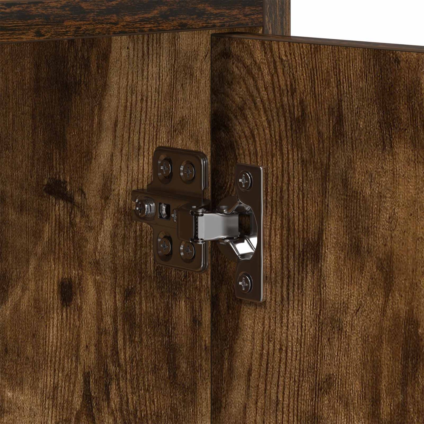 vidaXL TV Cabinet 168 x 33 x 47 cm Smoked Oak Engineered Wood