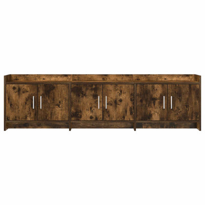 vidaXL TV Cabinet 168 x 33 x 47 cm Smoked Oak Engineered Wood