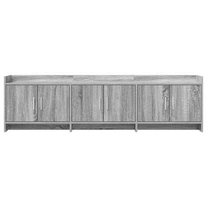 vidaXL TV Cabinet 168 x 33 x 47 cm Grey Sonoma Engineered Wood