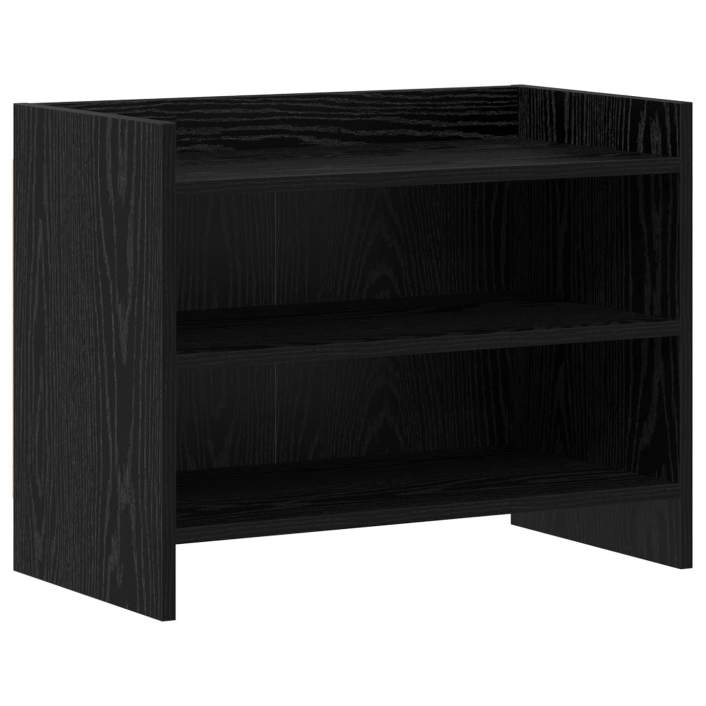 vidaXL TV Cabinet 60 x 33 x 47 cm Black Oak Engineered Wood