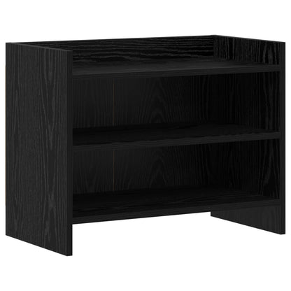 vidaXL TV Cabinet 60 x 33 x 47 cm Black Oak Engineered Wood