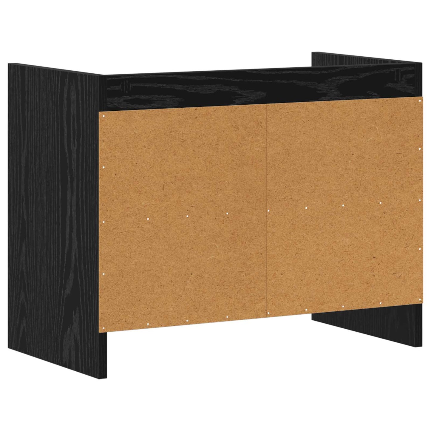 vidaXL TV Cabinet 60 x 33 x 47 cm Black Oak Engineered Wood