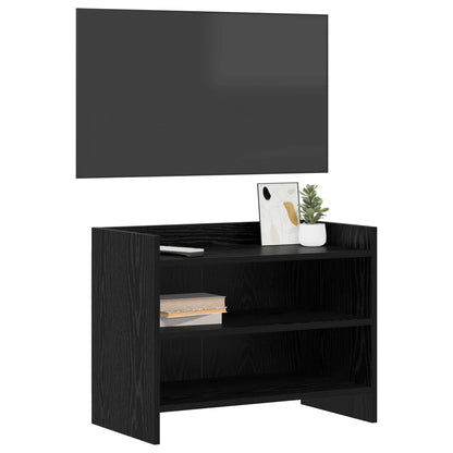 vidaXL TV Cabinet 60 x 33 x 47 cm Black Oak Engineered Wood