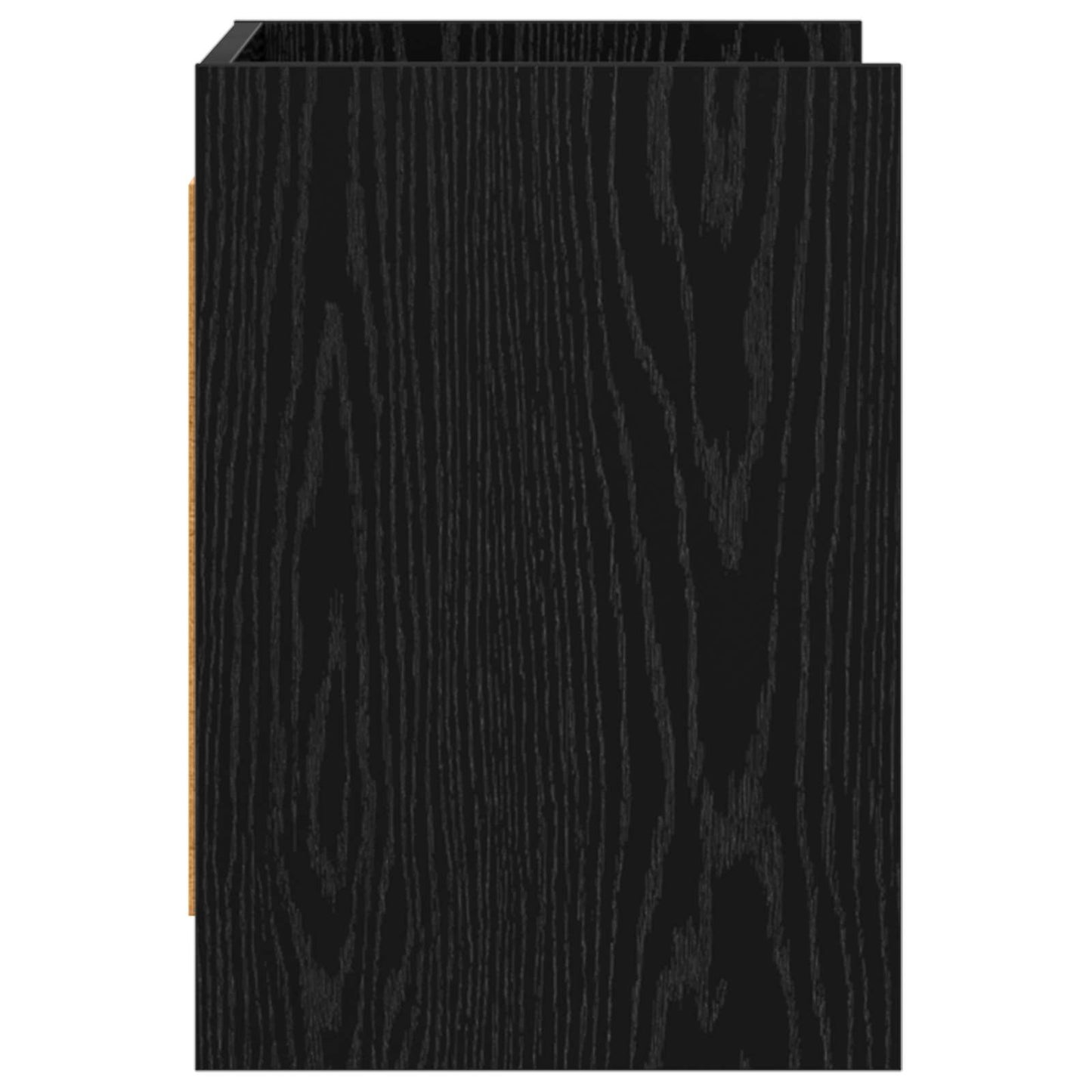vidaXL TV Cabinet 60 x 33 x 47 cm Black Oak Engineered Wood
