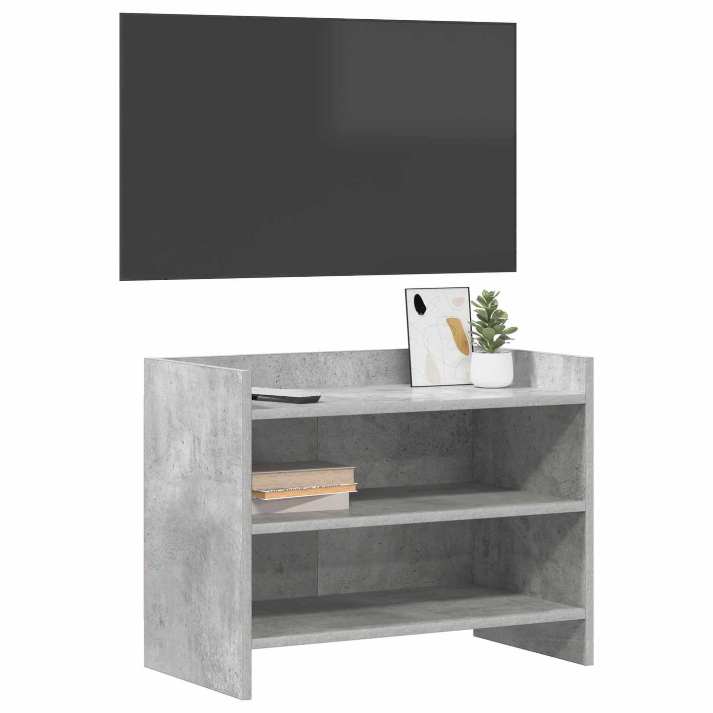 vidaXL TV Cabinet 60 x 33 x 47 cm Concrete Grey Engineered Wood